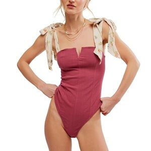 Free People Intimately Printed Lola Bodysuit